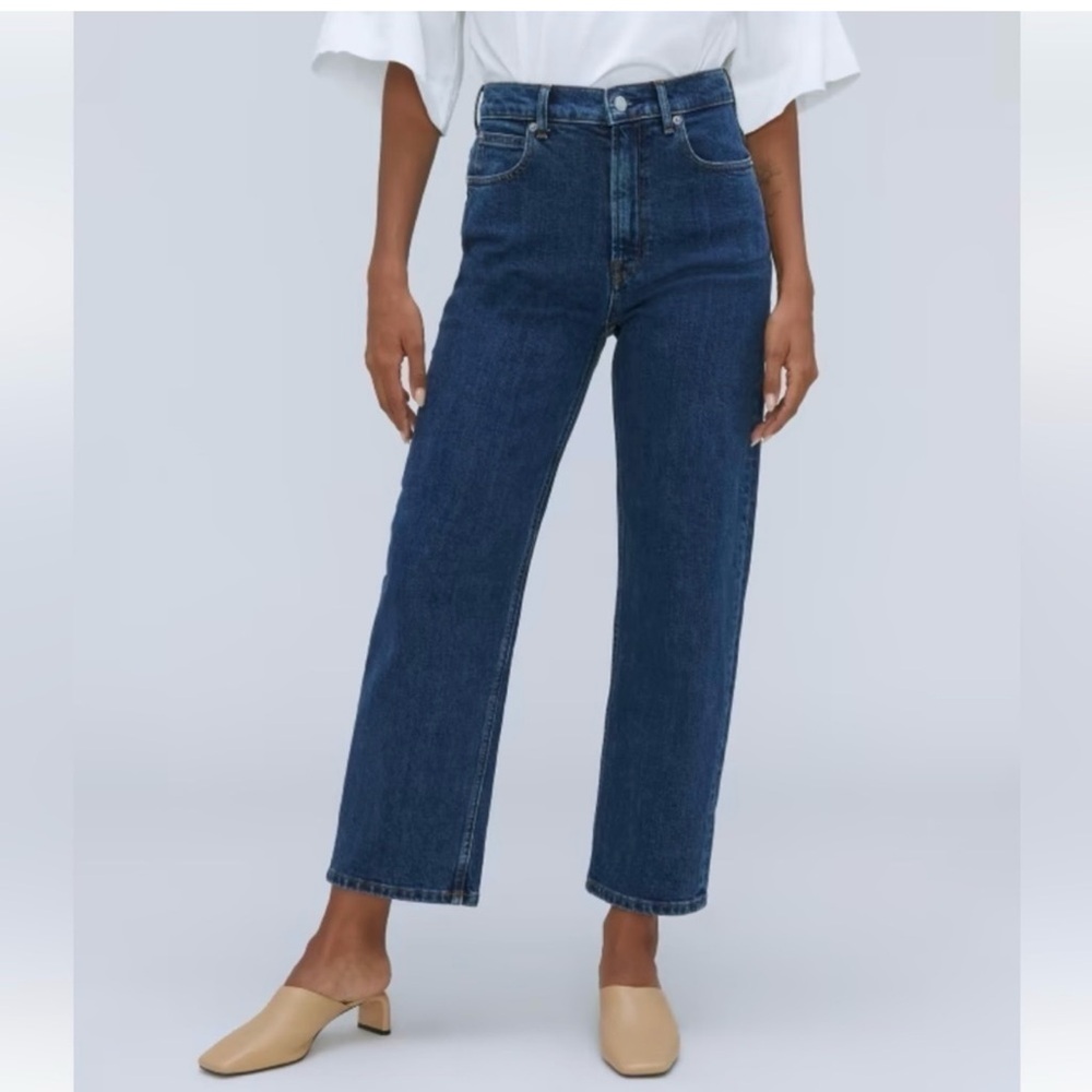 Everlane Dark Blue Straight Leg Jeans